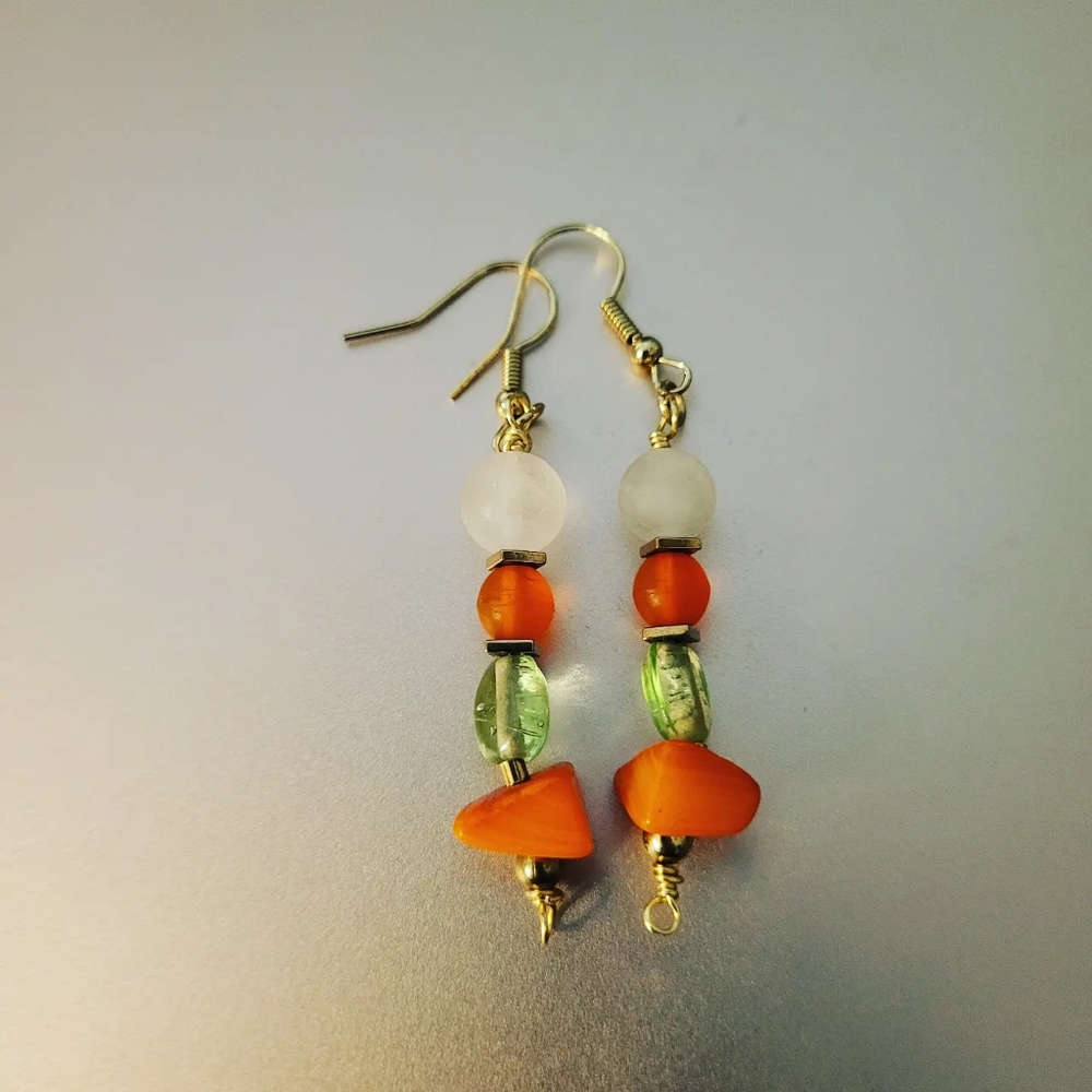 Handmade Glass Bead Earrings